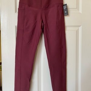 Popflex timeless tights leggings, crimson color size Medium